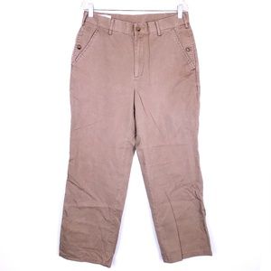Orvis Men Pant 100% Cotton Brown Size 32 (32x29)